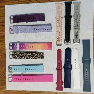 FITBIT VERSA Watch Bands for Versa 1 or Versa 2. Lot of 13 bands for one low pri